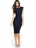 Image of Vintage Retro Deep V Back Sleeveless Dress