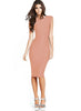 Image of Vintage Retro Deep V Back Sleeveless Dress
