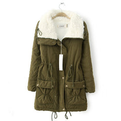 Turn Down Collar Women Jacket