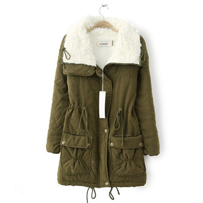 Turn Down Collar Women Jacket