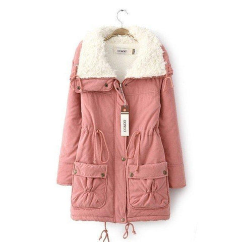 Turn Down Collar Women Jacket